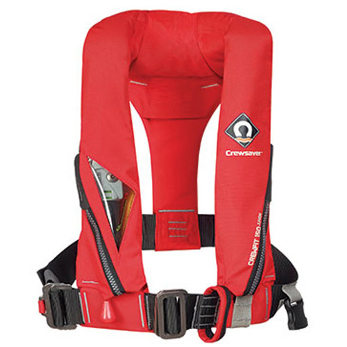 Crewsaver - Crewfit 150N Junior Lifejacket - Auto- Harness - Fiery Red