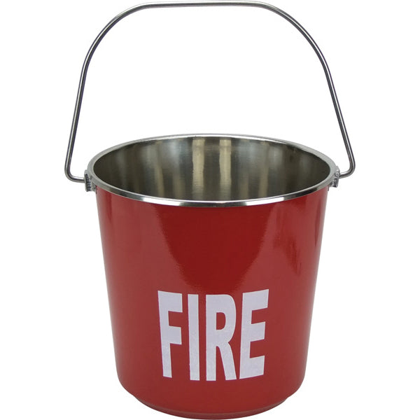 Red Galvanised Fire Bucket (9L)