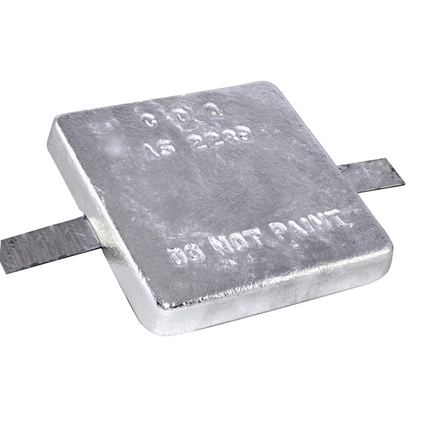 Sam Allen - Anodes - Aluminium Square Block With Steel Strap