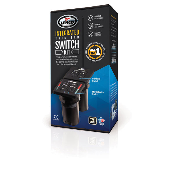 Lenco - Lenco Trim Tab Switch Kit - Led Indicator Integrated