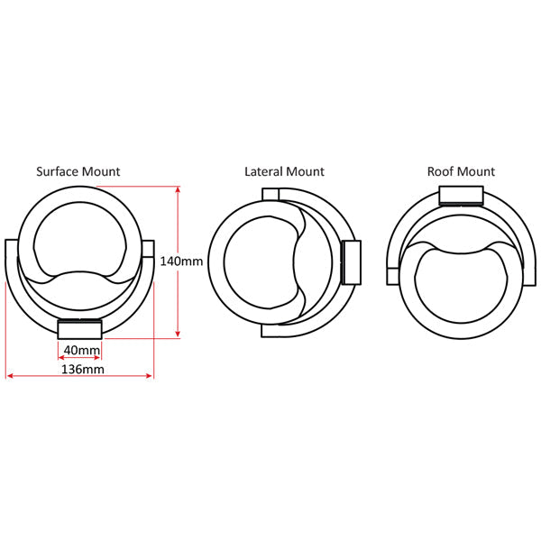 Autonautic - Compass C8 - Multi-Directional Bracket Mount