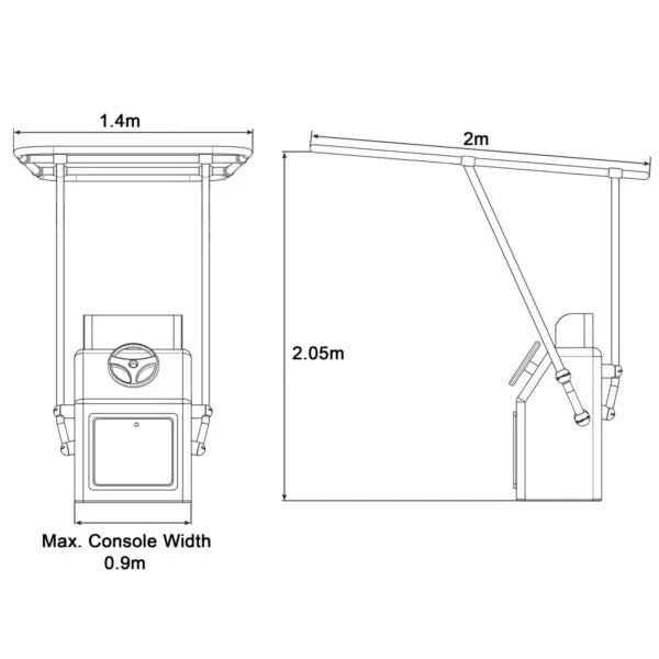 Heavy Duty T-Top Console Mount