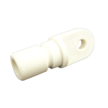 20mm Tube End - White