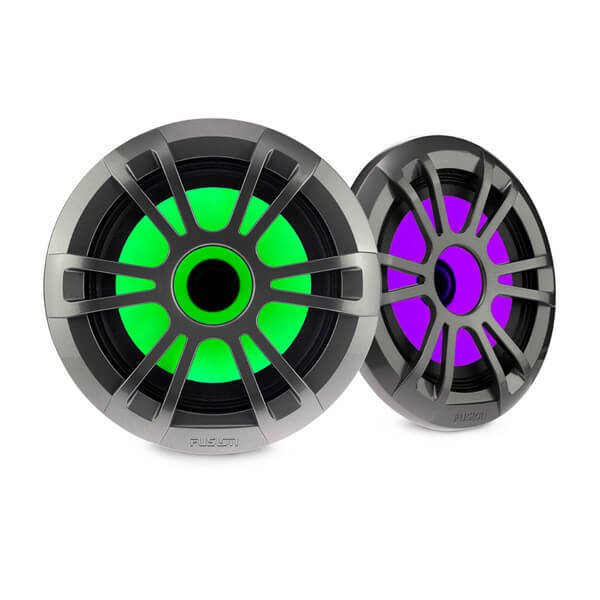 EL Series 6.5" 80 Watt Full Range Shallow Mount Marine Speakers with LEDs (EL-FL651SPG)