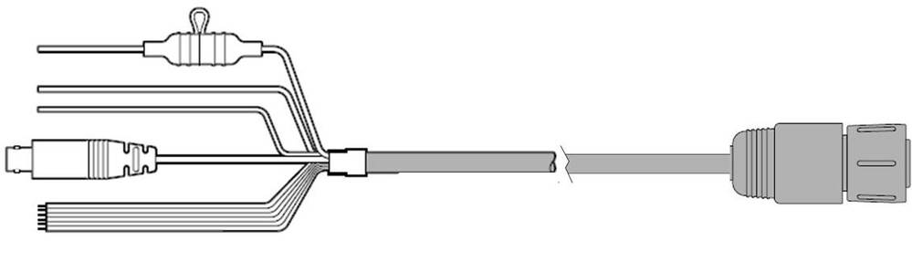 Axiom Pro & Xl A9 A12 C9 C12 E7 E9 E12 E165 Es9 Es12 & Gs Power Cable NMEA0183 & Video-In 1.5M Straight