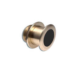 B75 Bronze Low Profile D/T Through Hull Transducer 20° Angle