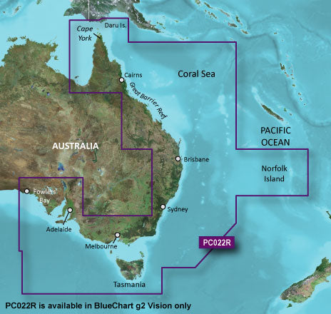 BlueChart g3 Vision microSD - East Coast Australia