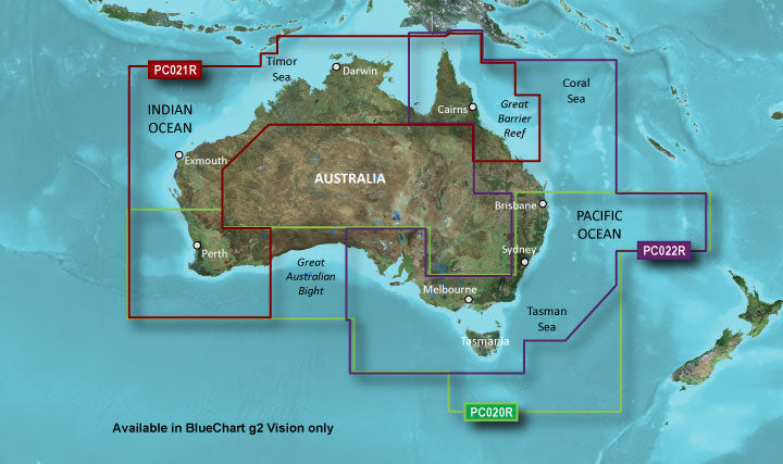 BlueChart g3 Vision microSD - Brisbane SW to Geraldton