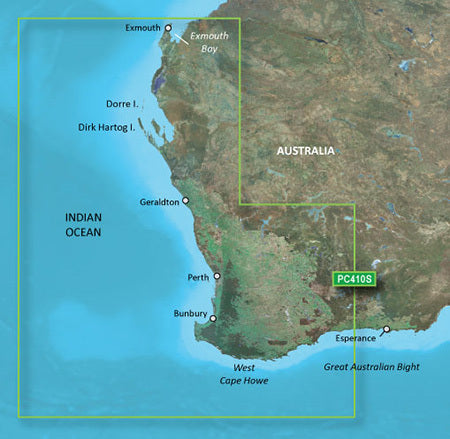 BlueChart g3 Vision microSD - Esperance to Exmouth Bay