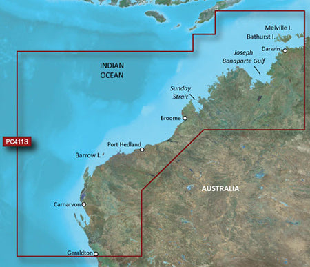 BlueChart g3 Vision microSD - Geraldton to Darwin