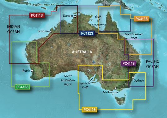 BlueChart g3 Vision microSD - Admiralty G. WA to Cairns