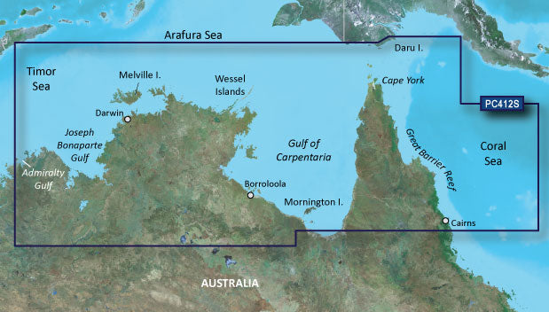 BlueChart g3 Vision microSD - Admiralty G. WA to Cairns