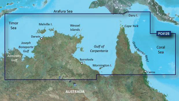 BlueChart g3 microSD - Admiralty Gulf WA to Cairns