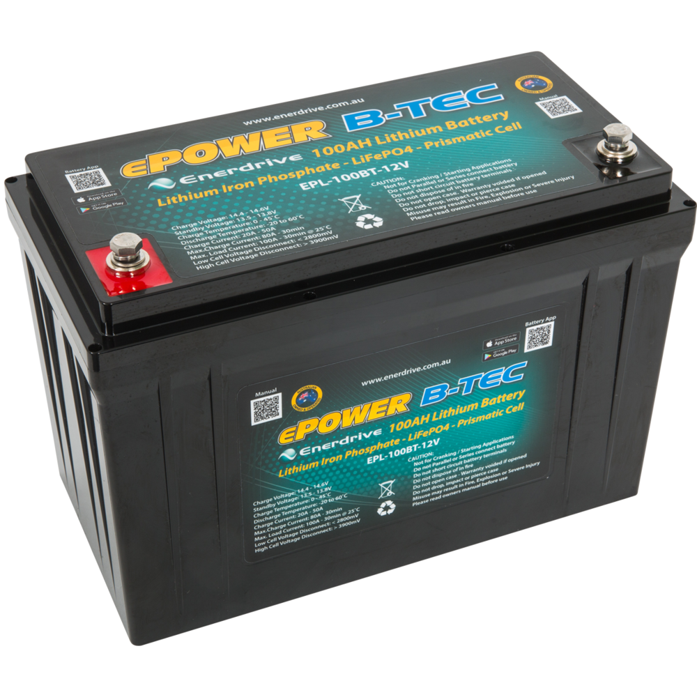 ePower B-Tec 12V 100Ah Lithium Battery