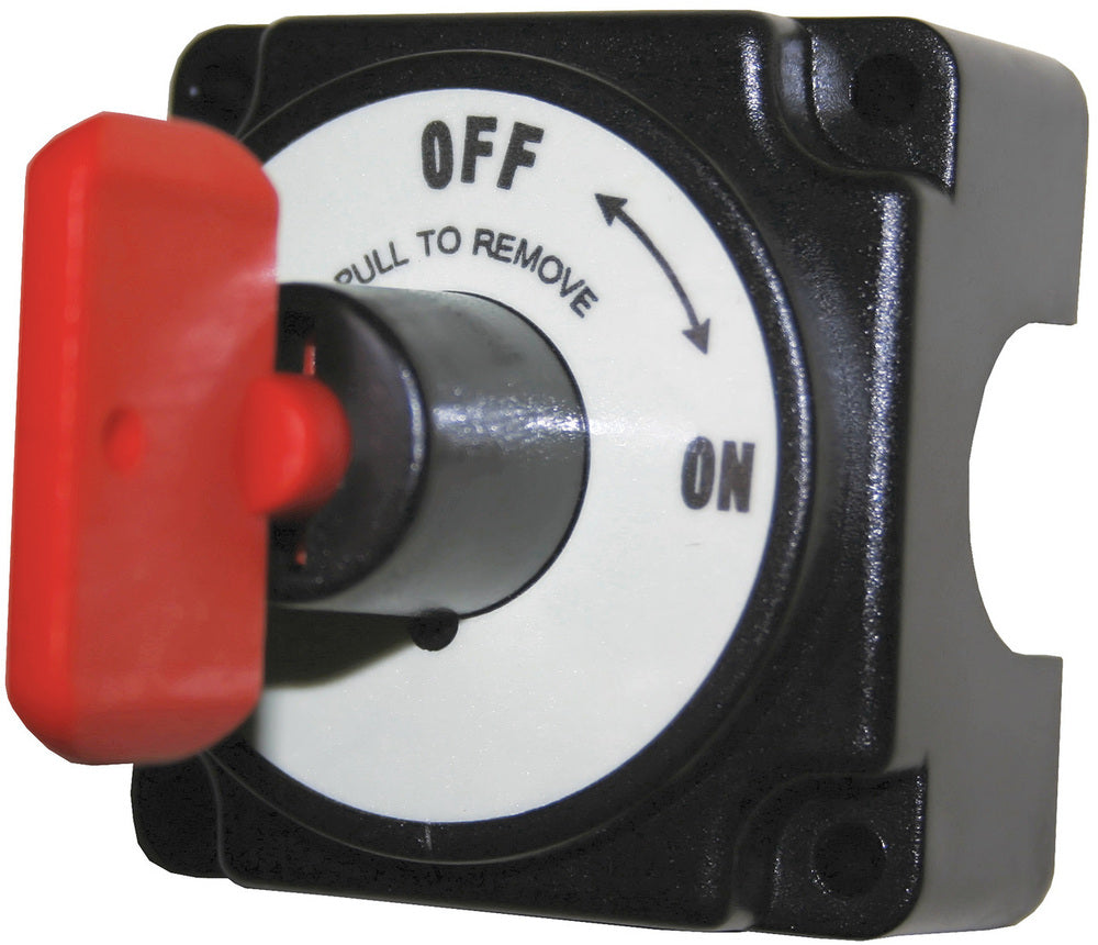 Battery Isolator Switch with Removable Key