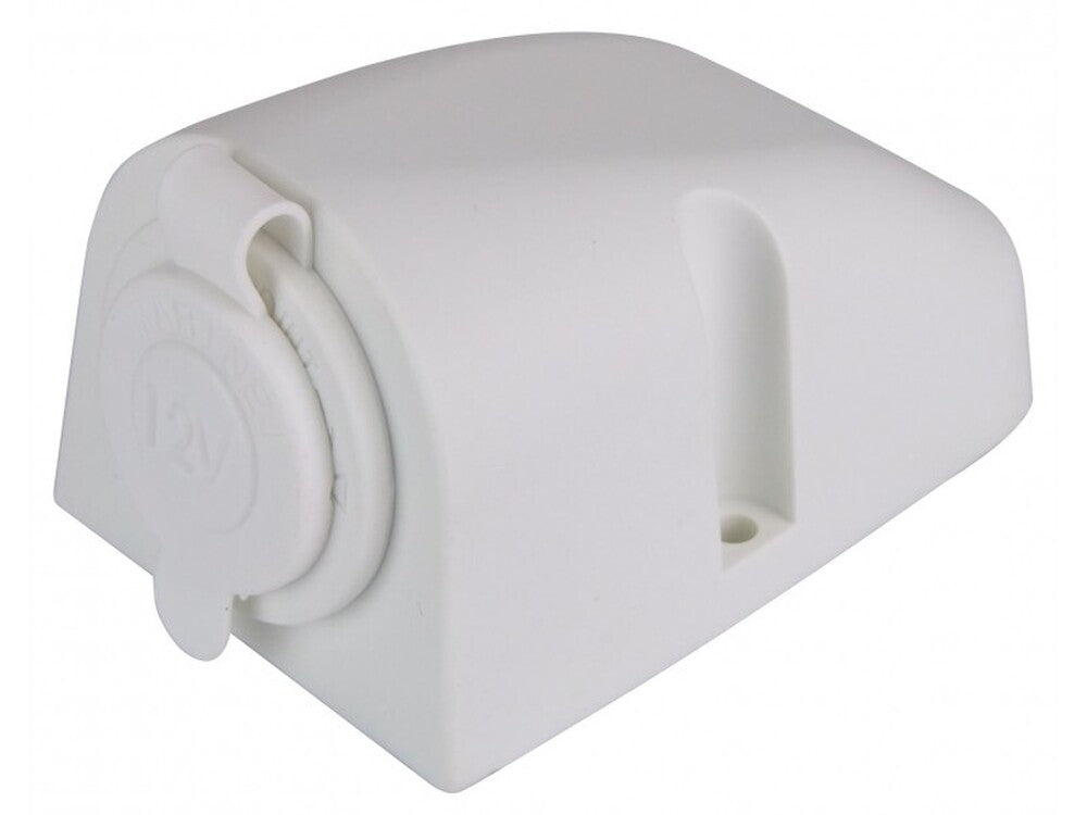 Surface Mount Power Outlets Single Socket - White
