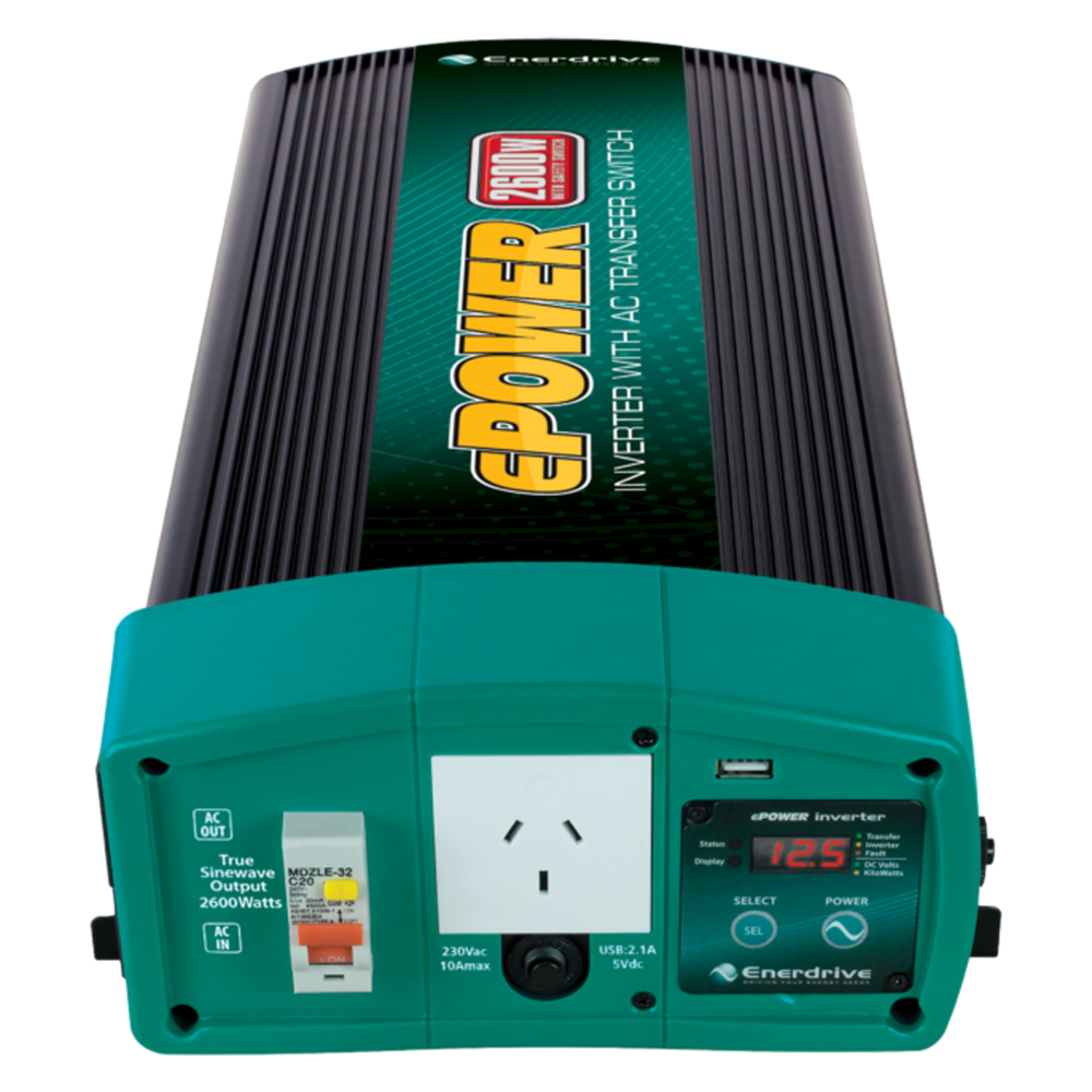 ePower 2600W 12V Inverter with Transfer Switch