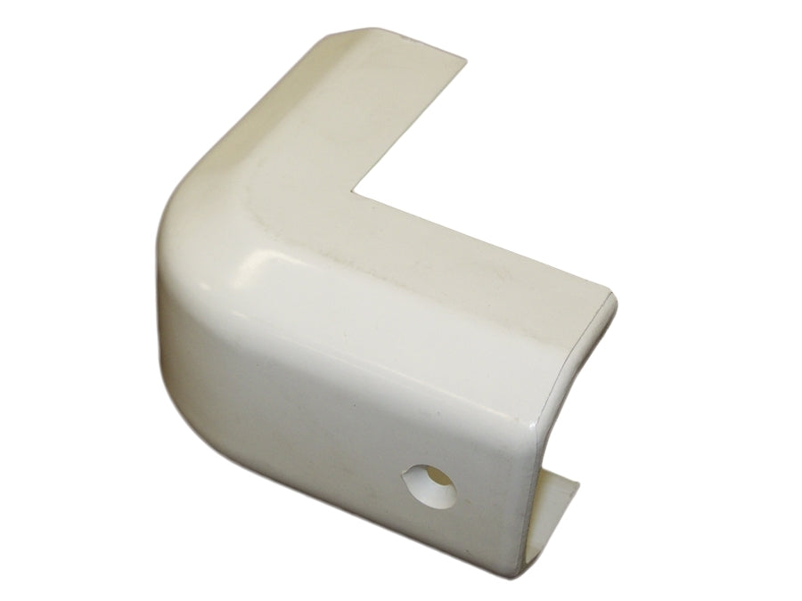 Gunwale Corner Cap White Plastic