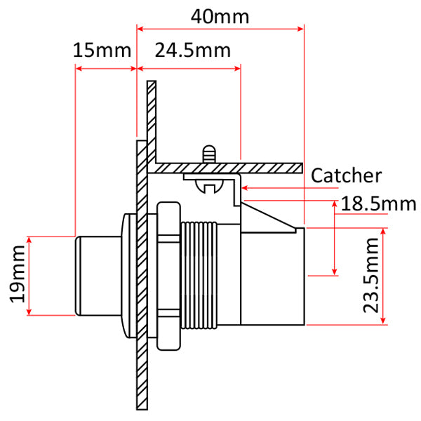 Push Button Lock Latch