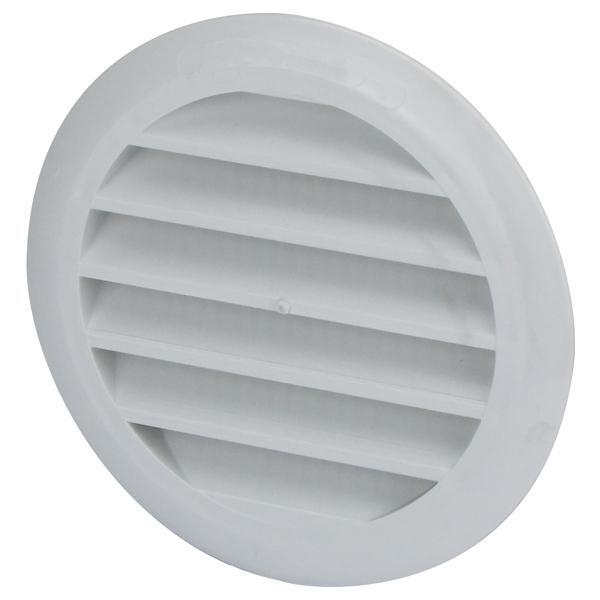 Vent - Round Flat Louvre Abs Plastic