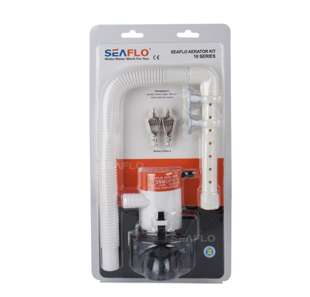 SEAFLO Portable 12v Aerator Pump Kit (With Hose)