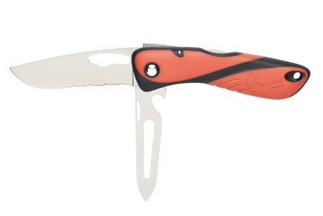 Orange Offshore knife Serrated blade - Shackler/Spike