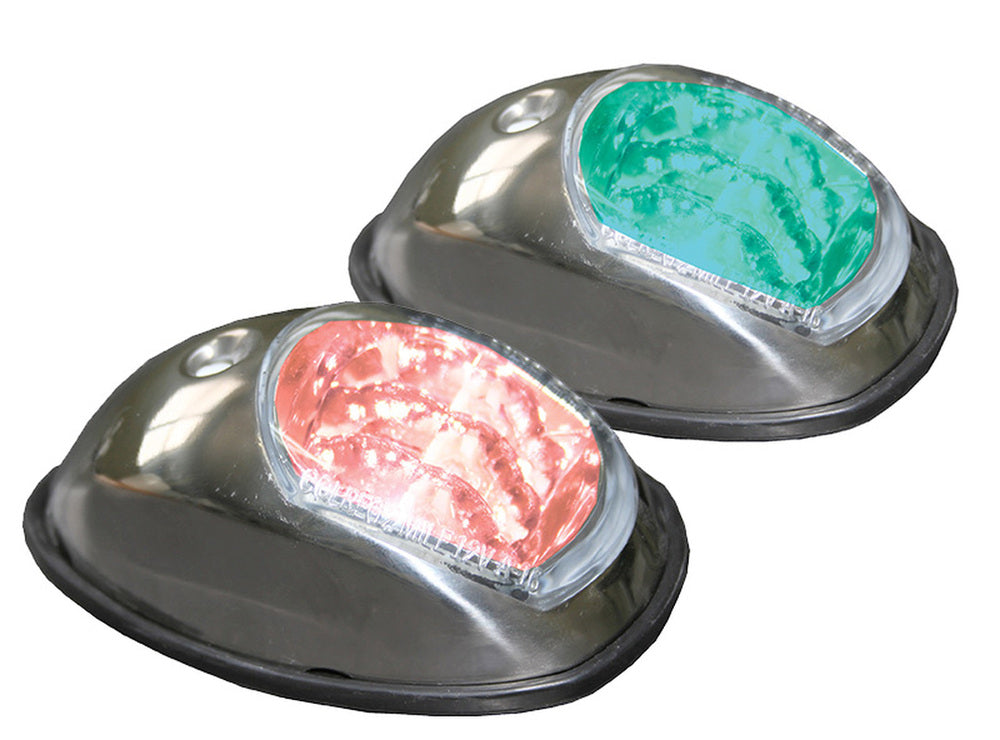 Stainless Steel Port and Starboard Lights