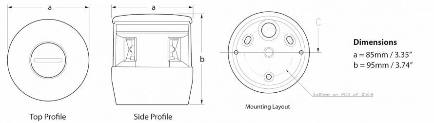 NaviLED Trio Masthead Light