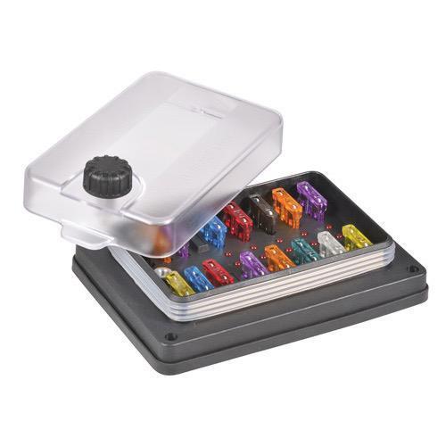 10-Way Weatherproof ATS Blade Fuse Box - LED Fault Indicator