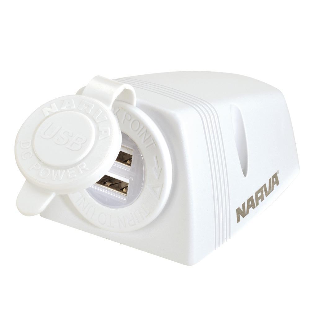 Heavy-Duty Surface Mount Dual USB Socket - RV & Marine