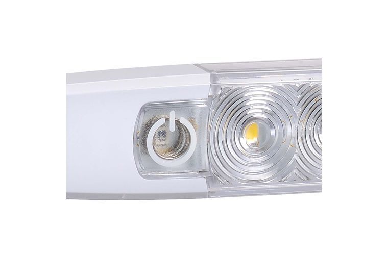 12V Dual Colour LED Strip Lamp White/Red with Touch Switch