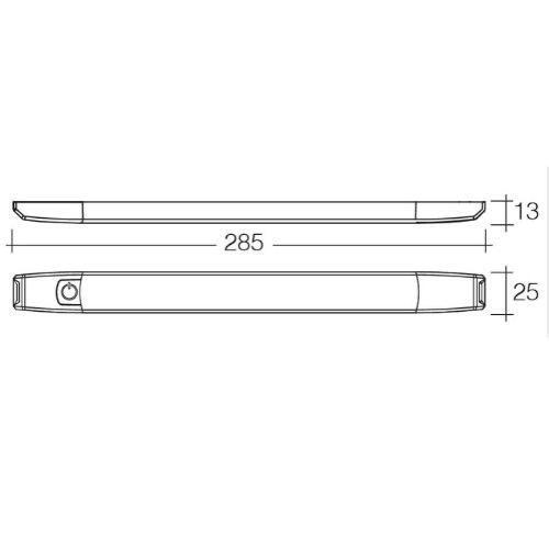 12V Dual Colour LED Strip Lamp White/Red with Touch Switch