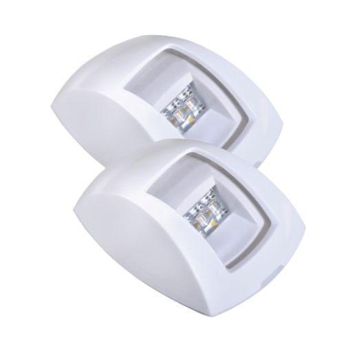 9-33V 1 NM LED Port & Starboard Lamps, Clear Lenses