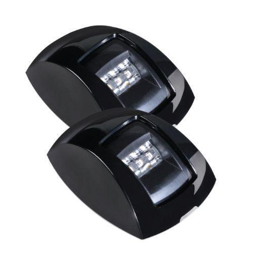9-33V 1 NM LED Port & Starboard Lamp Black With Clear Lens