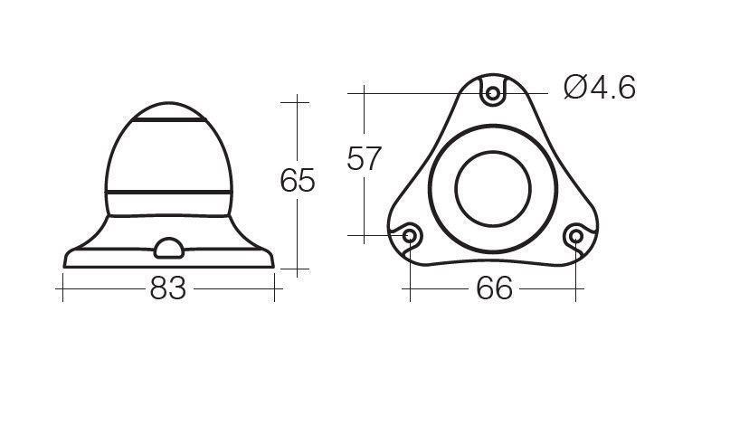 9-33 Volt L.E.D All-Round/Anchor Lamp (Blister Pack of 1)