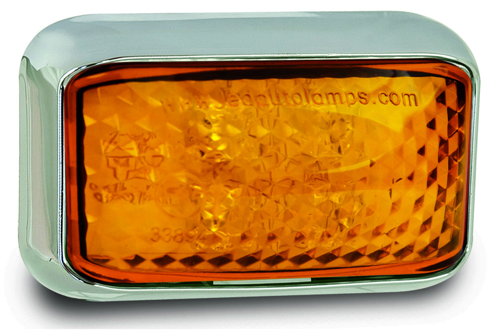 LED Autolamps - Marker Lamps in Coloured Lens - Amber