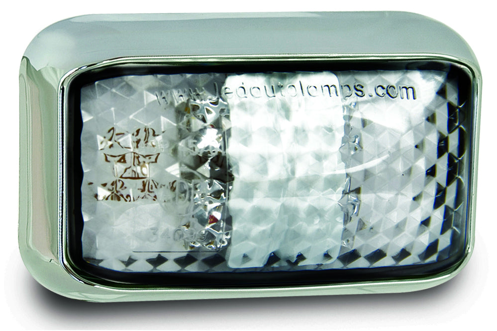 LED Autolamps - Marker Lamps Coloured Lens - Amber-Red
