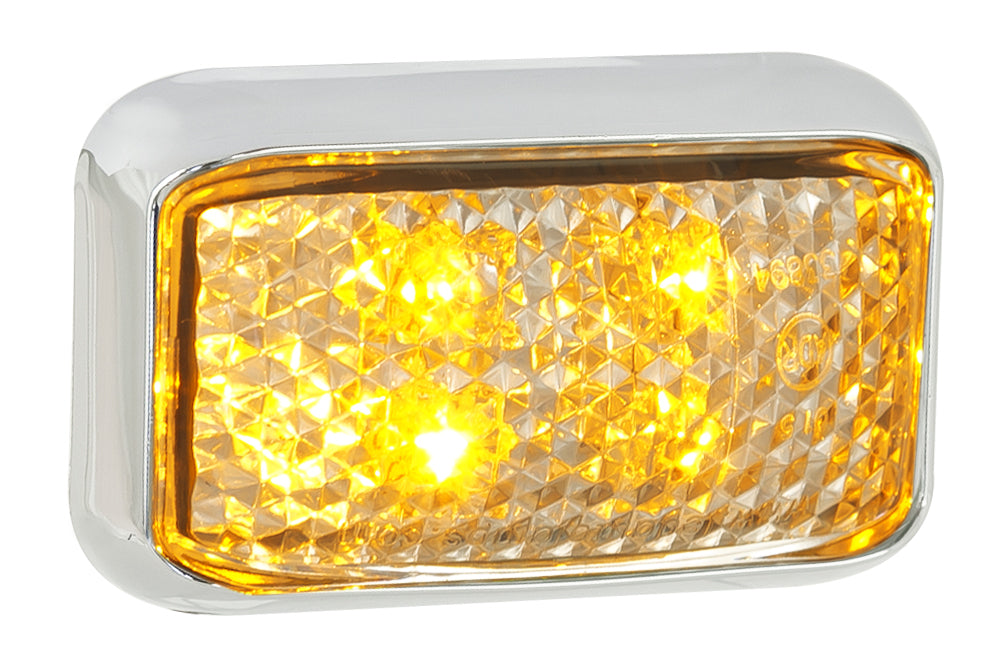 LED Autolamps - Marker Lamps in Coloured Lens - Amber