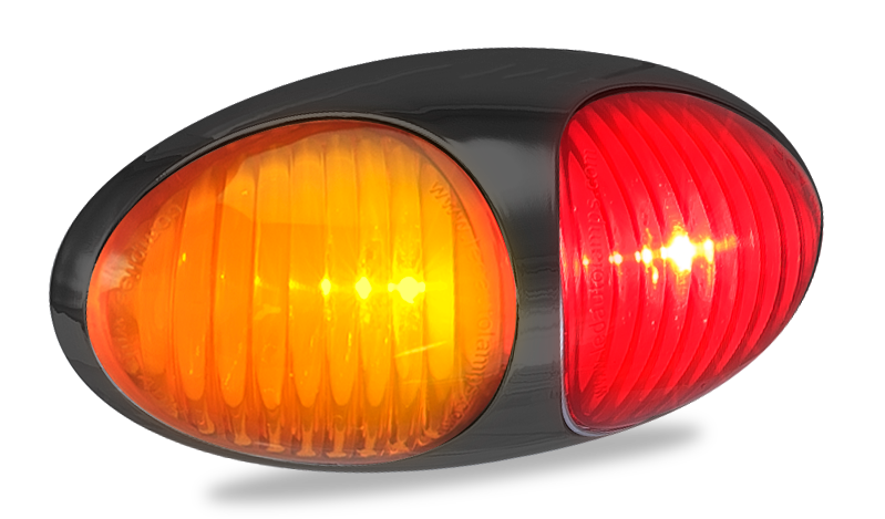Marker Lamps - 3M Tape Fitting - Amber-Red - 37 Series