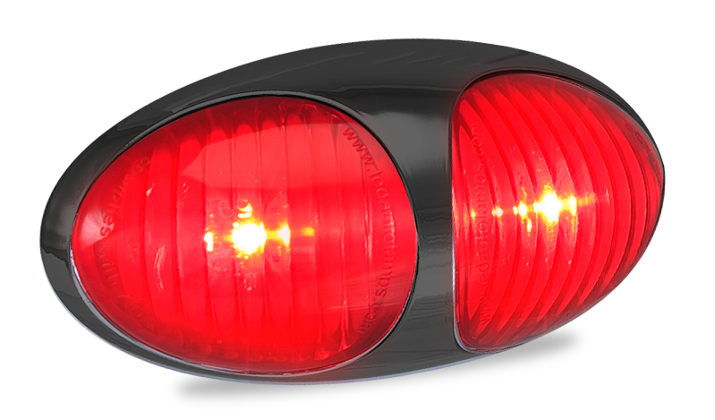 Harness System Marker Lamps (3M Tape - Plug) - Red - 58 Series