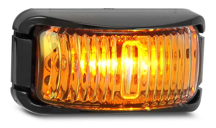 Marker Lamps - Bracket Mount Clip in Lens - Amber - 42 Series
