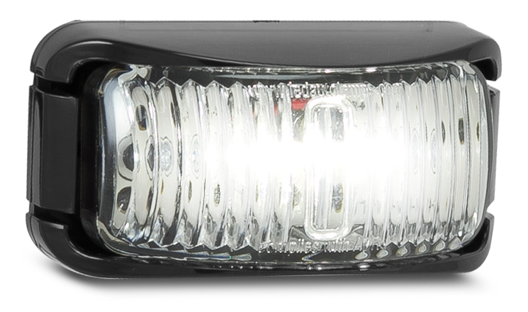 Marker Lamps - Bracket Mount Clip in Lens - White - 42 Series