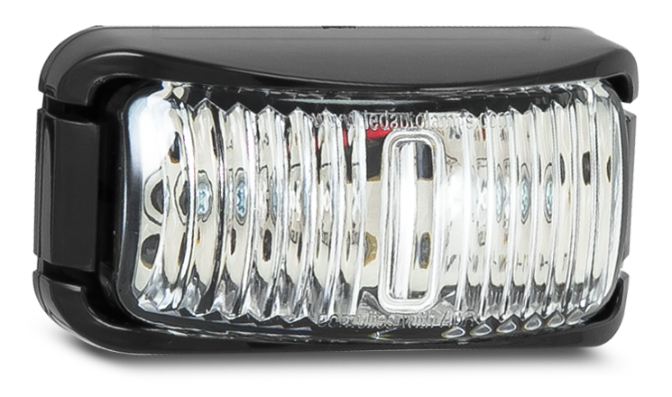 Marker Lamps - Bracket Mount Clip in Lens - White - 42 Series