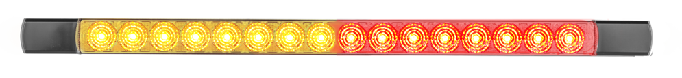 Single Function Rear Lighting Clear Lens - Amber-Red