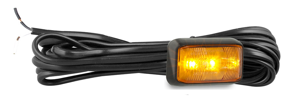 Marker Lamps - Bracket Mount Clip in Lens - Amber - 58 Series