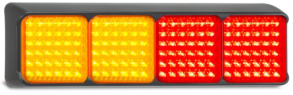 Quad Rear Lamp - Amber-Red-Red-White - 80 Series