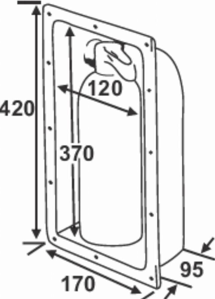 Recessed Fire Extinguisher Box