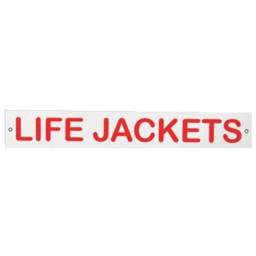 Life Jacket Vinyl Sign