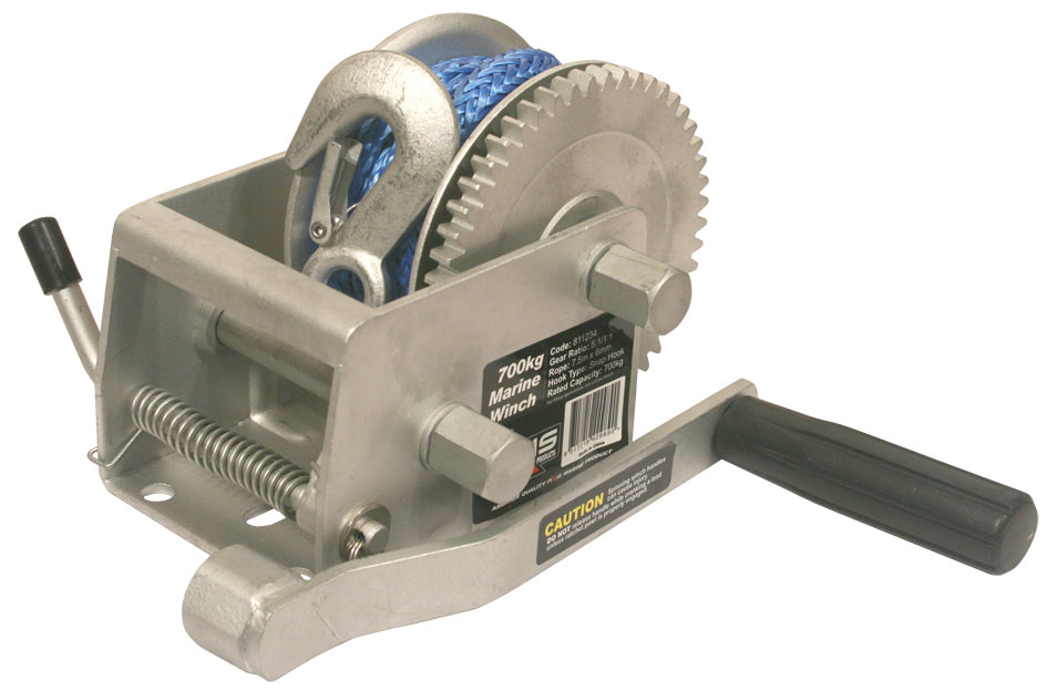 Two Speed Manual Trailer Winch With Rope
