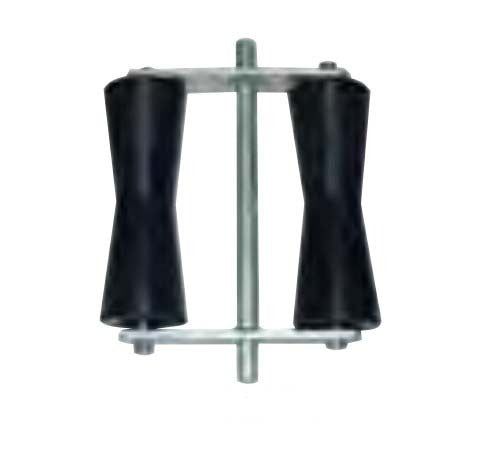 8" Tandem Bracket & Concave Roller Assembly